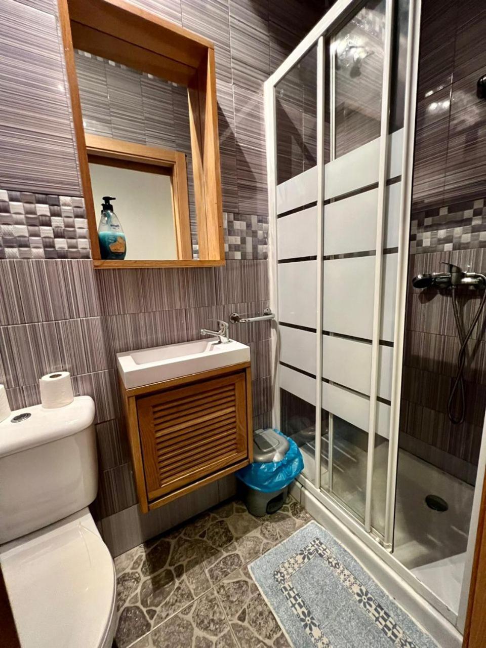 Hostal Milan Alicante Bagian luar foto Bathroom with shower enclosure
